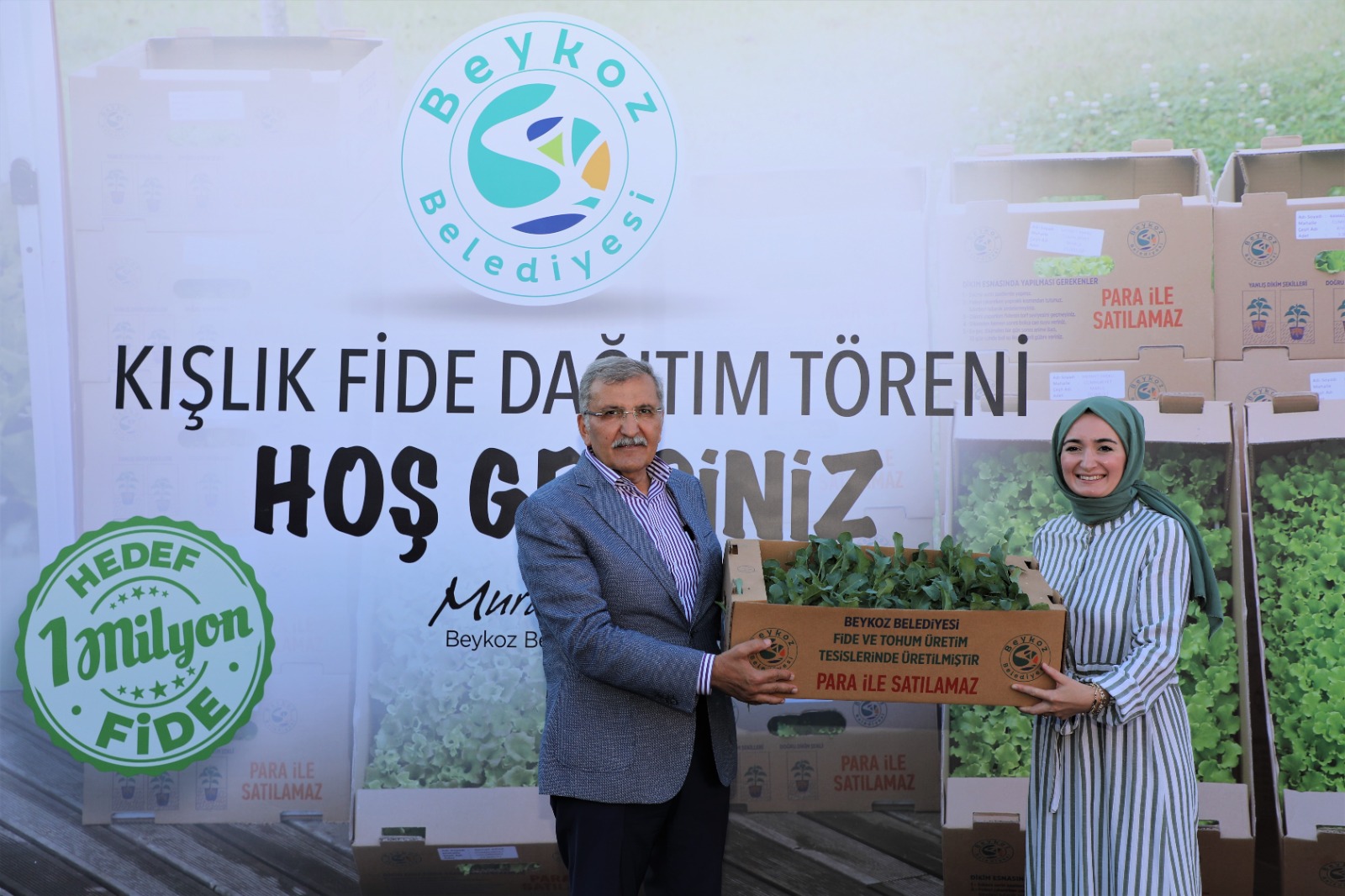 Beykozlu Çiftçiye 400 Bin Kışlık Fide Desteği