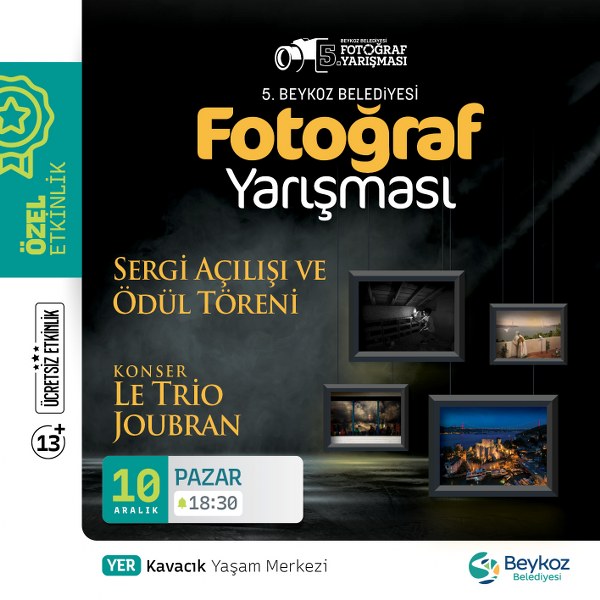 “Beykoz Belediyesi 5. Fotoğraf Yarışması” Ödülleri Sahiplerine Kavuşuyor
