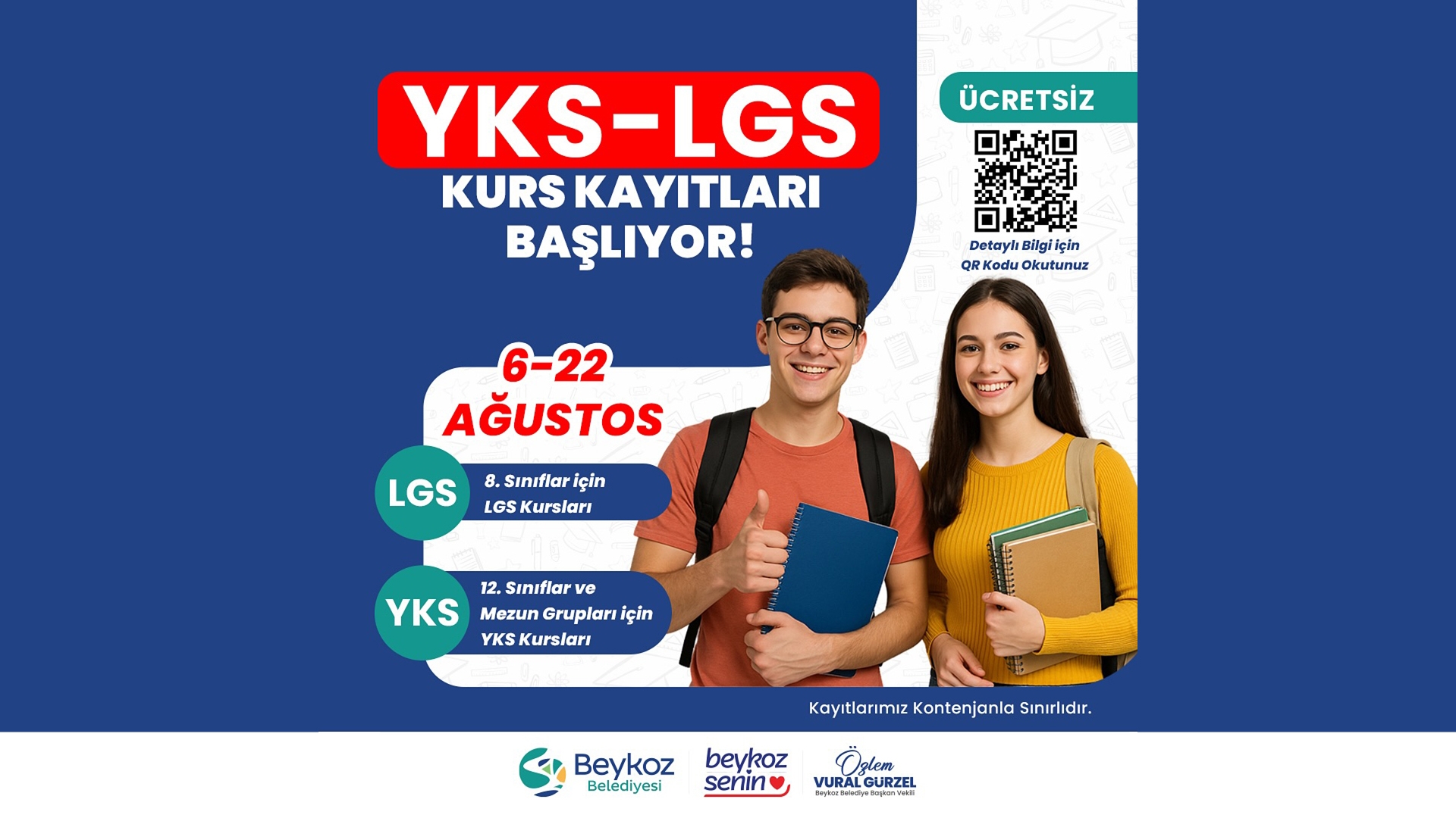 Beykoz Belediyesi’nden LGS ve YKS’ye Hazırlanan Gençlere Ücretsiz Destek