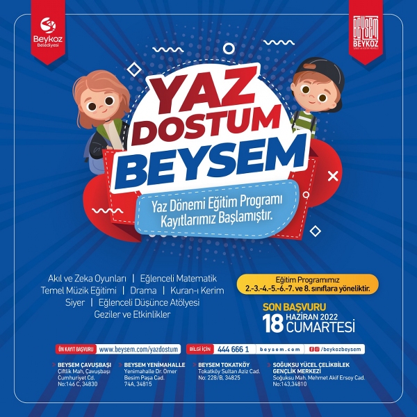 BEYSEM’de Bu Yaz Çok Eğlenceli Geçecek