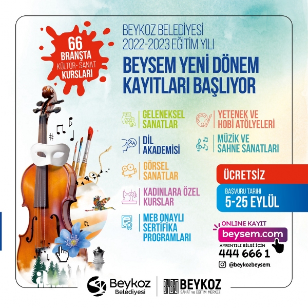 BEYSEM’de Yeni Dönem Kayıtları Başladı