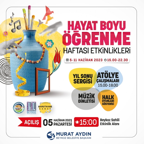 Beykoz’da Sanat Dolu “Hayat Boyu Öğrenme Haftası” Başlıyor