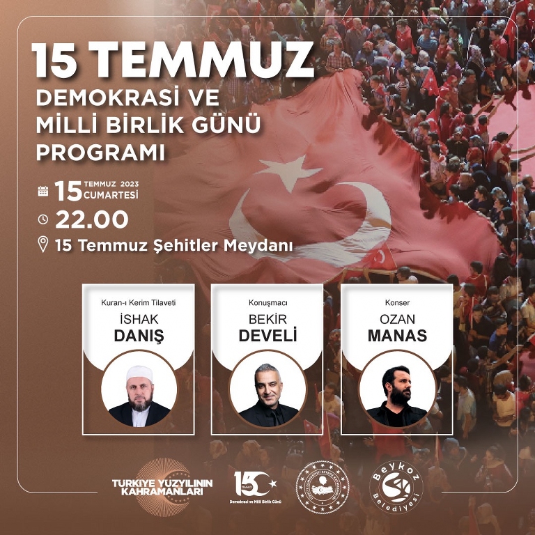 Beykozlular 15 Temmuz’da Demokrasi Nöbetine Duruyor