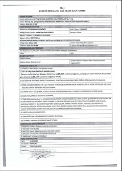 Beytaş A.Ş. Personel Alım Duyurusu (FİTNESS ANTRENÖRÜ)